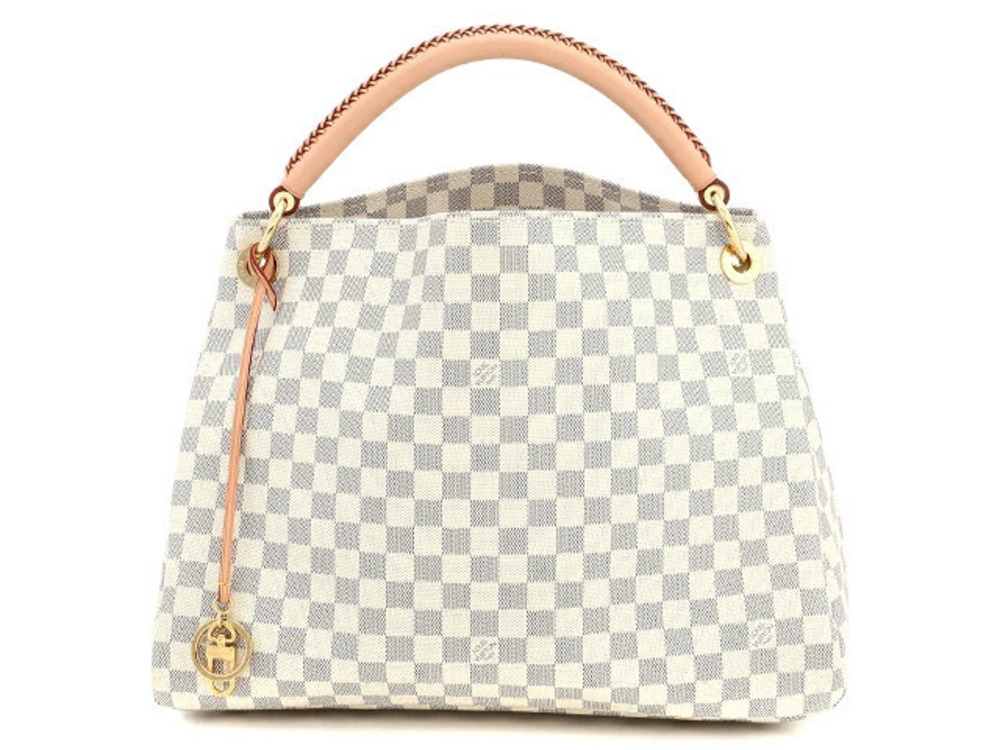 LOUIS VUITTON Artsy Handbag Damier Azur White